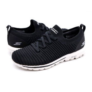 Skechers Sneakers Womens 5 Ultra Flex Black Stretch Knit Slip On Washable Shoes